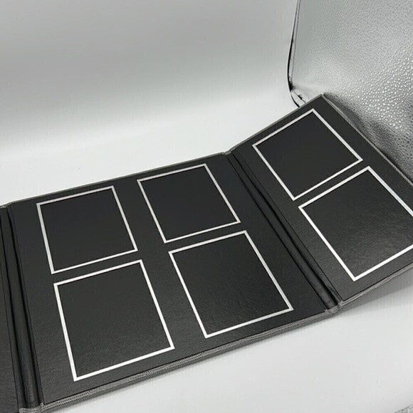 TAP 8 WAY PHOTO FOLIO SNAKE PRINT WITH BLACK AND SILVER BRAND NEW IN BOX - Picture 8 of 11